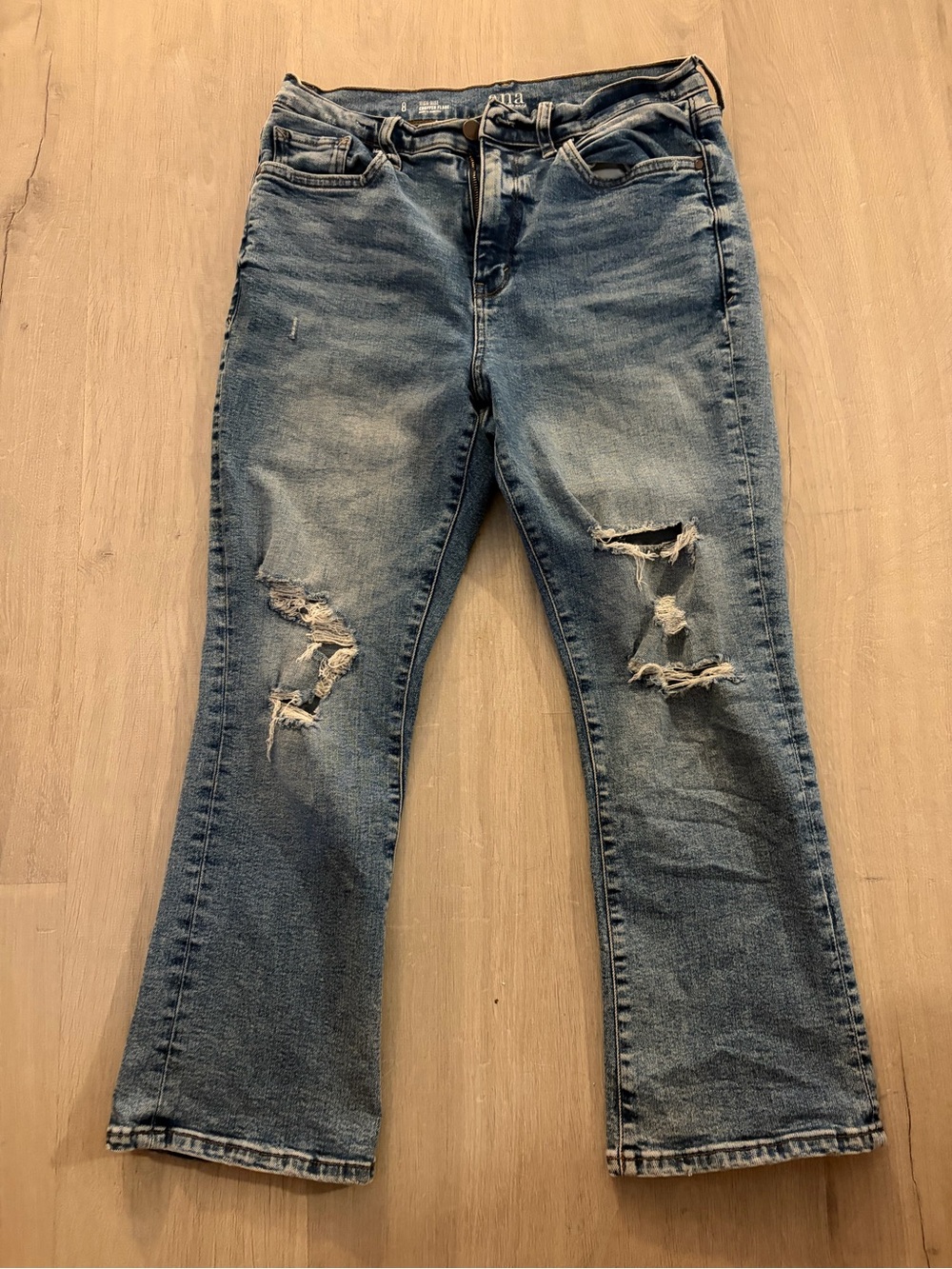A.N.A High Rise Cropped Flare Jeans SIZE 8